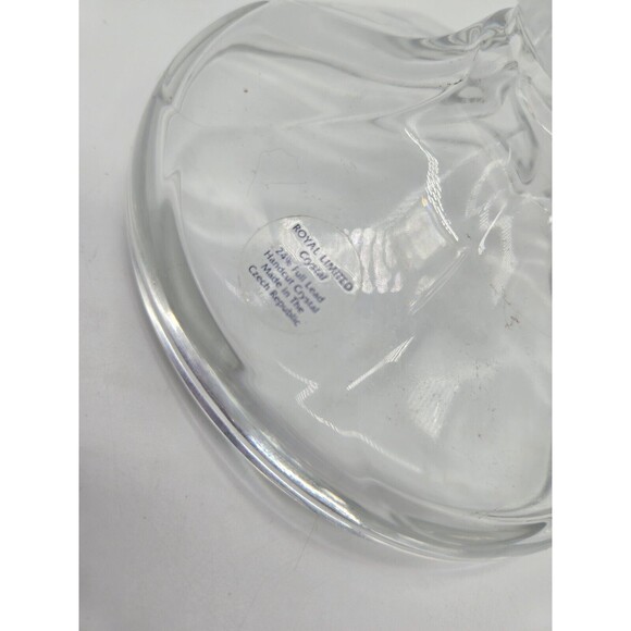 Vintage Royal Limited Crystal 2 Way Candlestick 24% Full Lead Handcut Czech Rep. - Picture 5 of 9